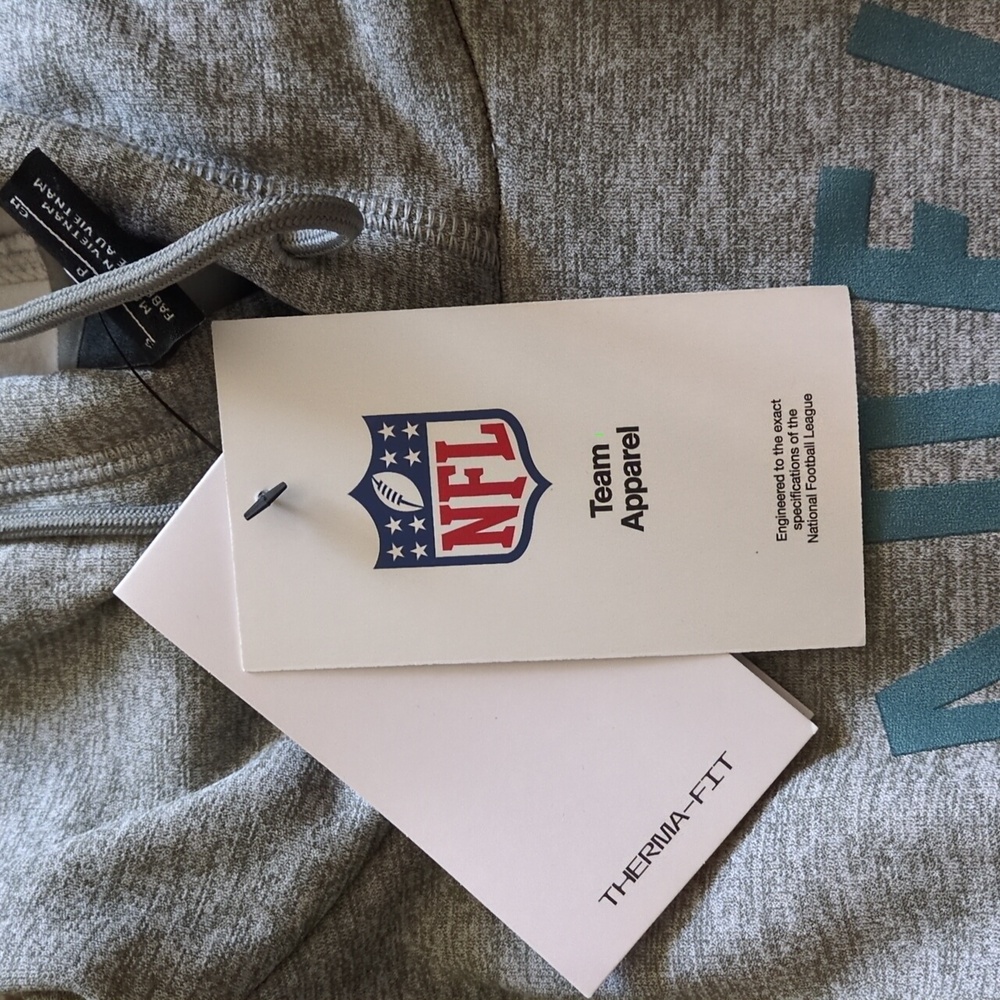 NWT Nike Philadelphia Eagles Gray Dri Fit Hoodie Size Small - Picture 4 of 7